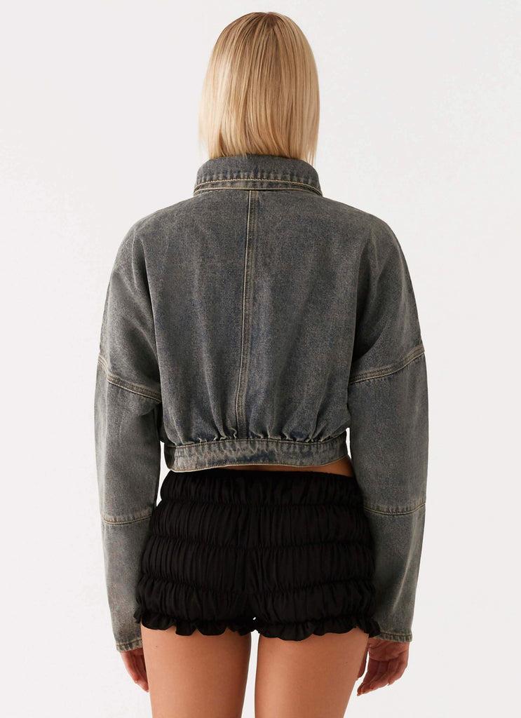 Peppermayo Peppermayo Exclusive - Lilith Boxy Denim Jacket - Vintage Wash