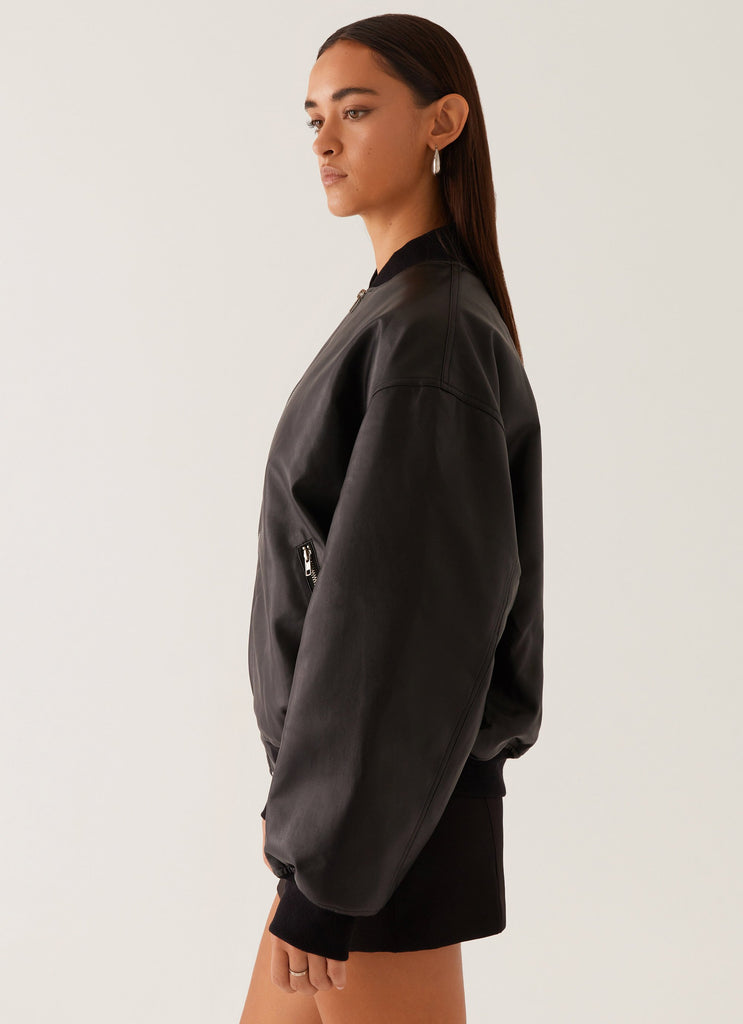 Peppermayo Peppermayo Exclusive - Lincoln Bomber Jacket - Black