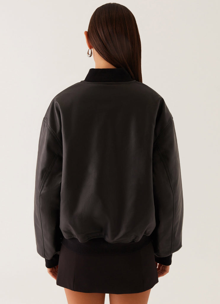 Peppermayo Peppermayo Exclusive - Lincoln Bomber Jacket - Black