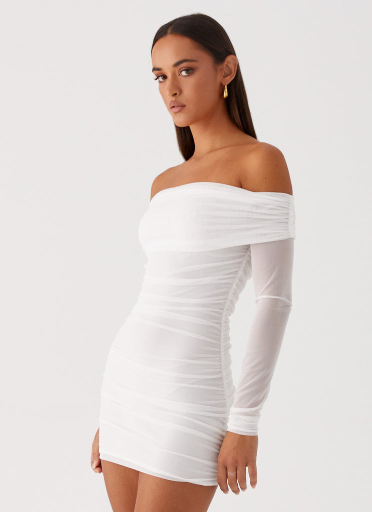Peppermayo Peppermayo Exclusive - Liquid Spirit Mini Dress - White