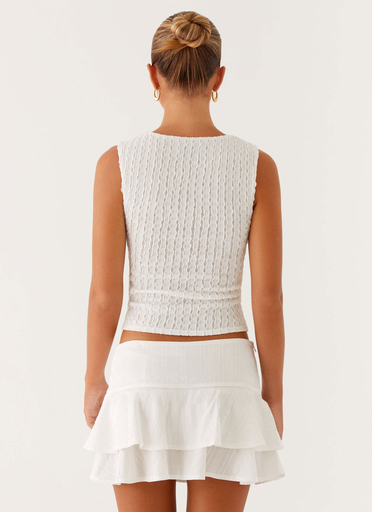 Peppermayo Peppermayo Exclusive - Lisbon Tank Top - White