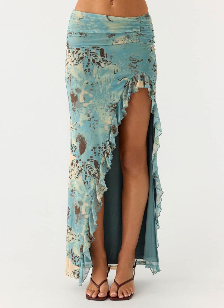Peppermayo Peppermayo Exclusive - Lloyd Maxi Skirt - Aqua Blur