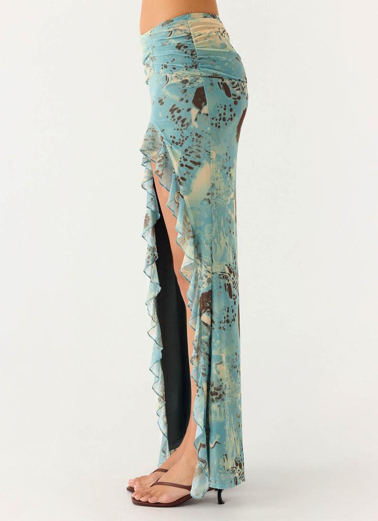 Peppermayo Peppermayo Exclusive - Lloyd Maxi Skirt - Aqua Blur