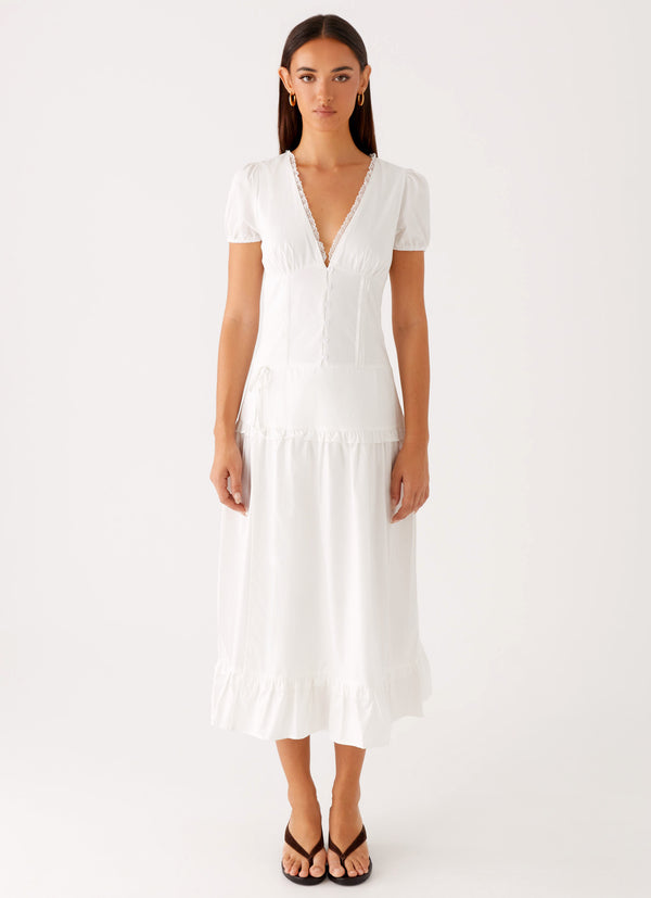 peppermayo Peppermayo Exclusive - London Midi Dress - White
