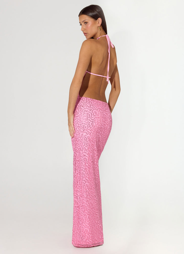 Peppermayo Peppermayo Exclusive - Lorenz Sequin Maxi Dress - Pink