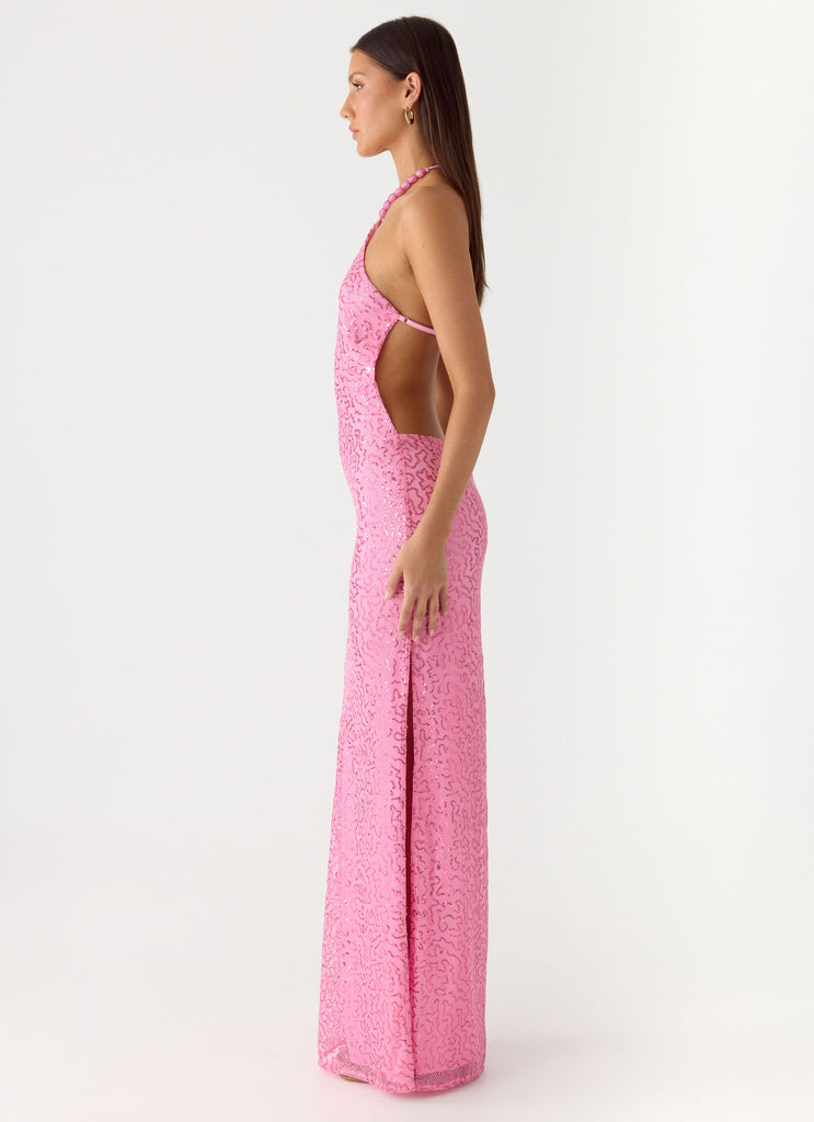 Peppermayo Peppermayo Exclusive - Lorenz Sequin Maxi Dress - Pink