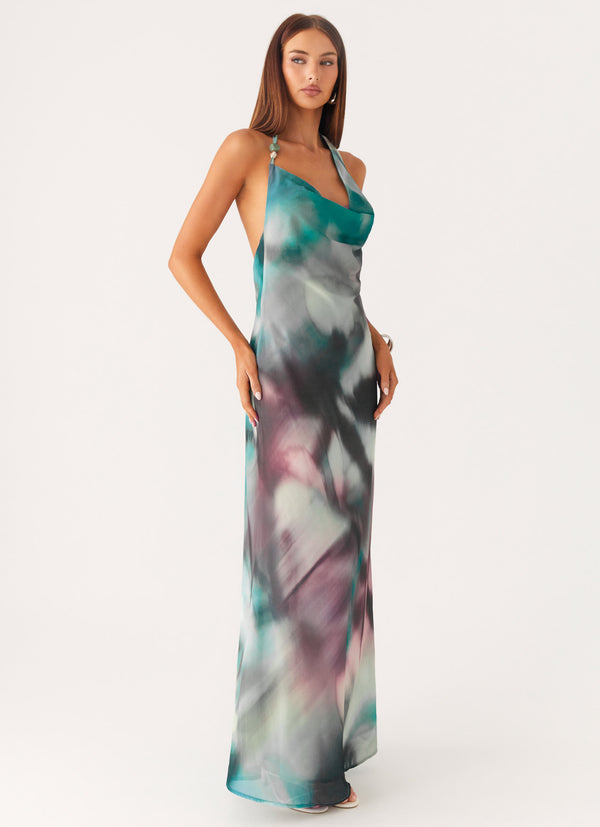 peppermayo Peppermayo Exclusive - Lost At Sea Maxi Dress - Sea Splash