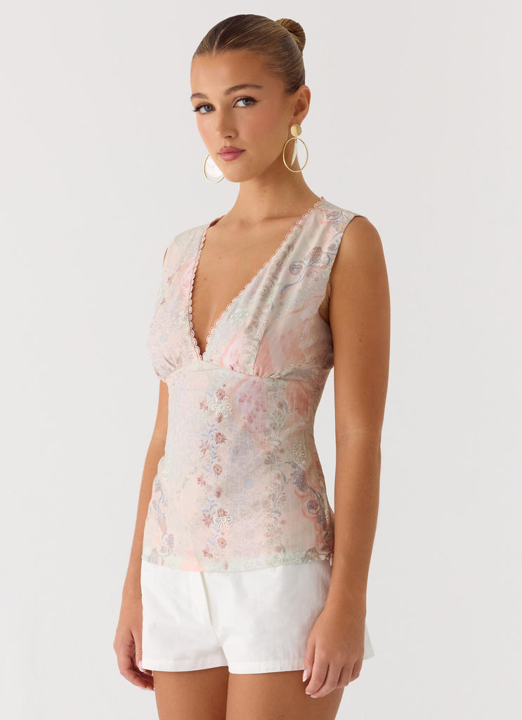 Peppermayo Peppermayo Exclusive - Lost In Love Top - Mystic Paisley