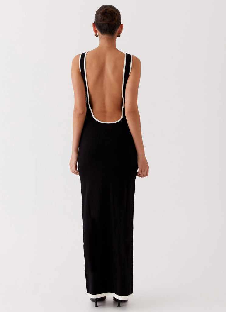 Peppermayo Peppermayo Exclusive - Lost In Paris Knit Maxi Dress - Black