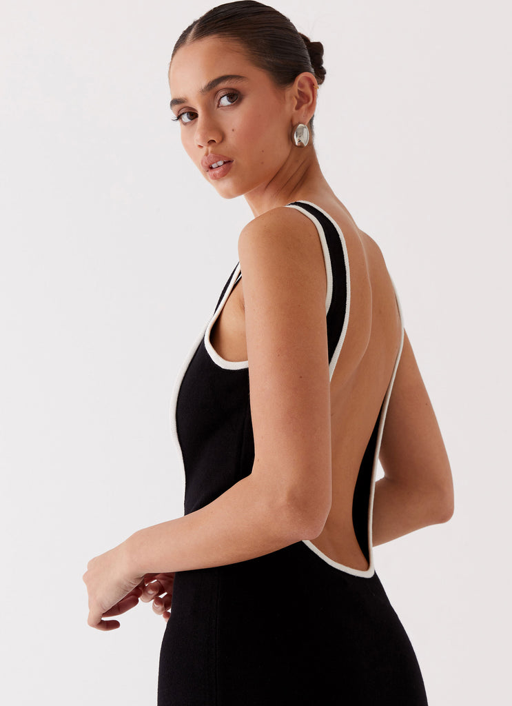 Peppermayo Peppermayo Exclusive - Lost In Paris Knit Maxi Dress - Black