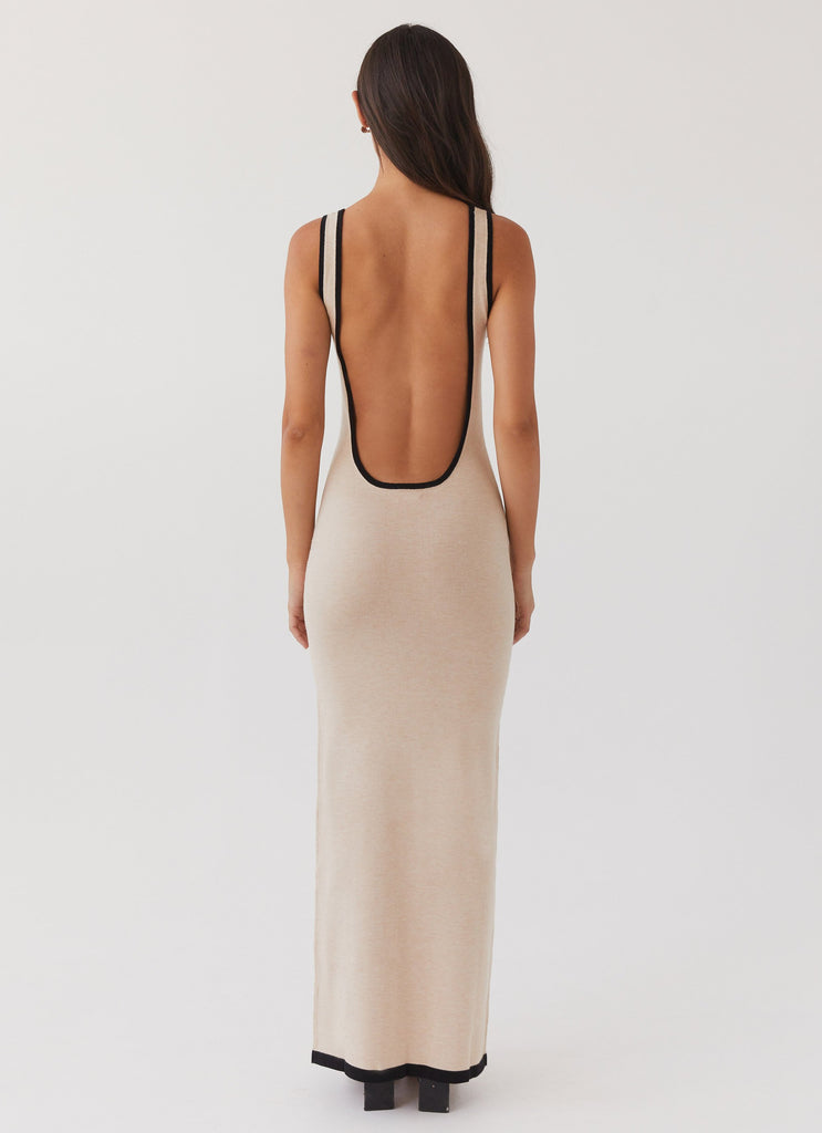 Peppermayo Peppermayo Exclusive - Lost In Paris Knit Maxi Dress - Tapioca