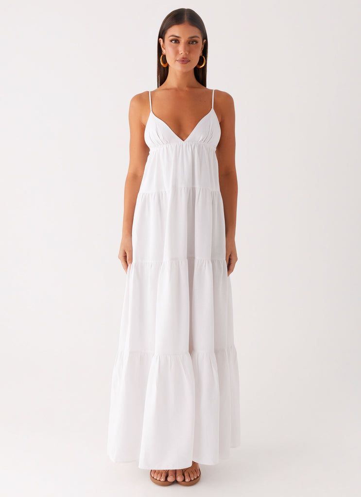 Peppermayo Peppermayo Exclusive - Lotty Linen Maxi Dress - White