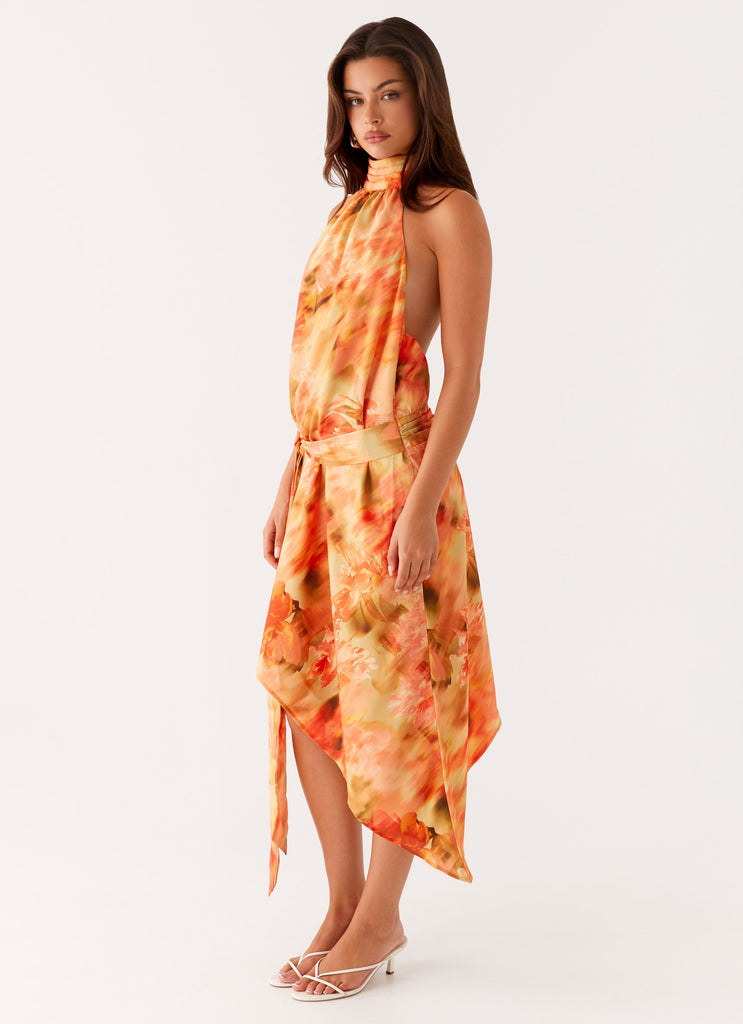 Peppermayo Peppermayo Exclusive - Lou Midi Dress - Sunset Floral