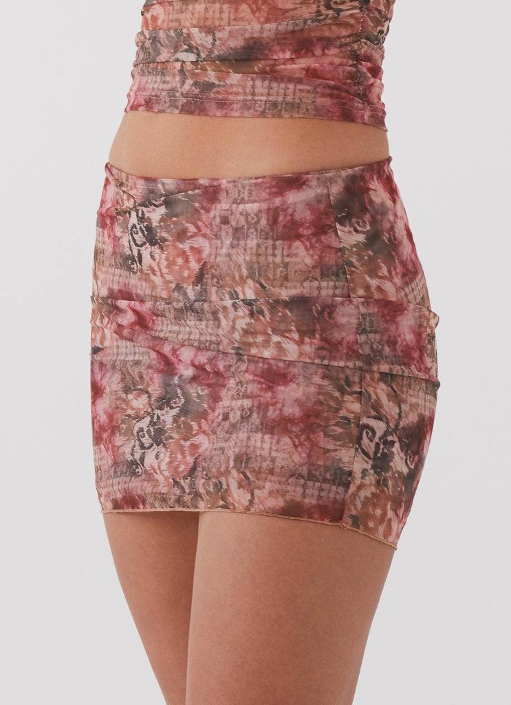 Peppermayo Peppermayo Exclusive - Love Child Mesh Mini Skirt - Palais Floral