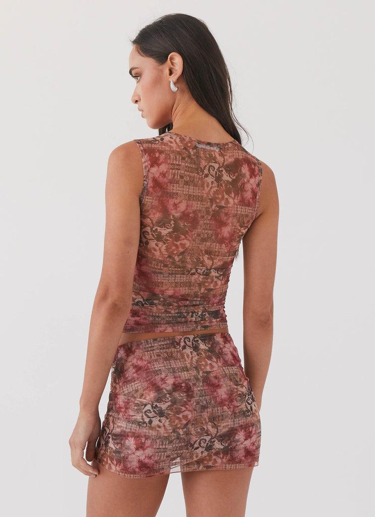 Peppermayo Peppermayo Exclusive - Love Child Mesh Mini Skirt - Palais Floral