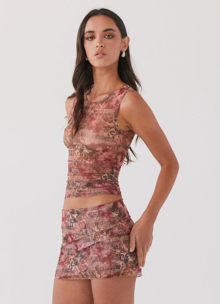 Peppermayo Peppermayo Exclusive - Love Child Mesh Tank Top - Palais Floral
