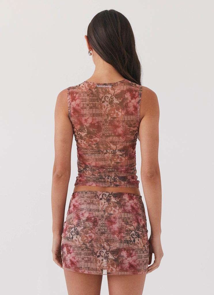 Peppermayo Peppermayo Exclusive - Love Child Mesh Tank Top - Palais Floral