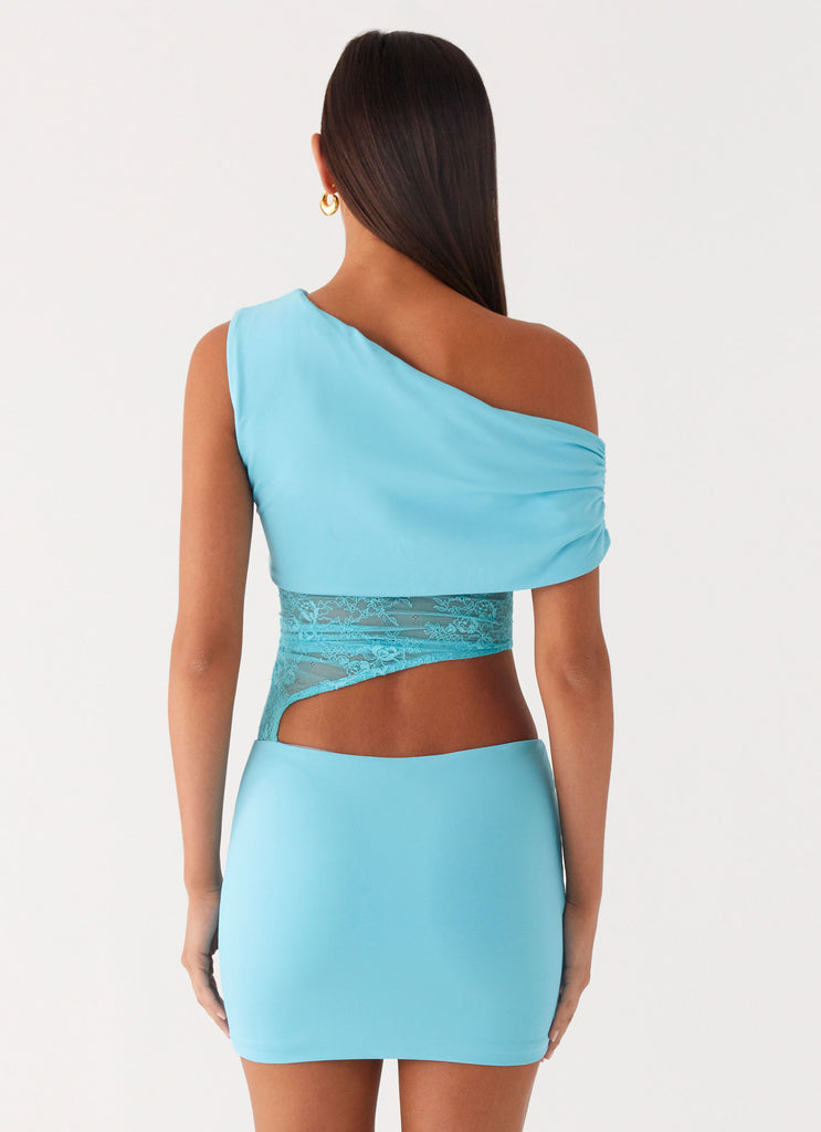 Peppermayo Peppermayo Exclusive - Love Motion Mini Dress - Aqua Blue