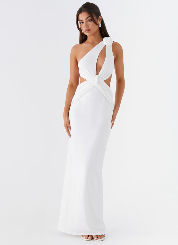 peppermayo Peppermayo Exclusive - Lovesome Rosa Maxi Dress - White
