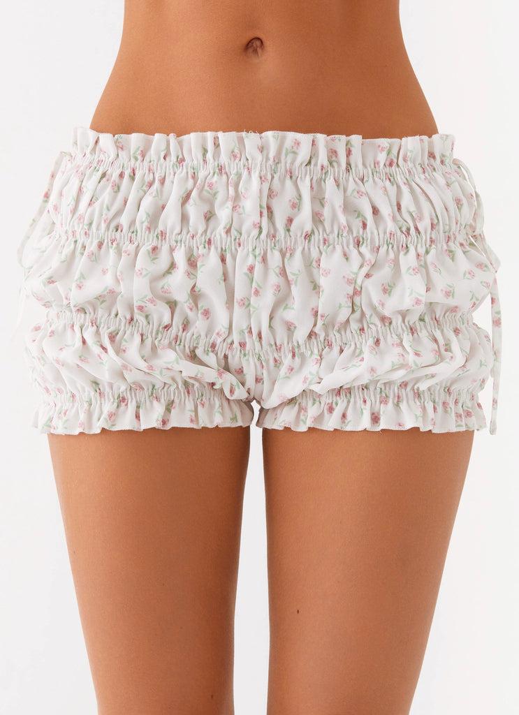 Peppermayo Peppermayo Exclusive - Loz Shirred Micro Short - White Floral
