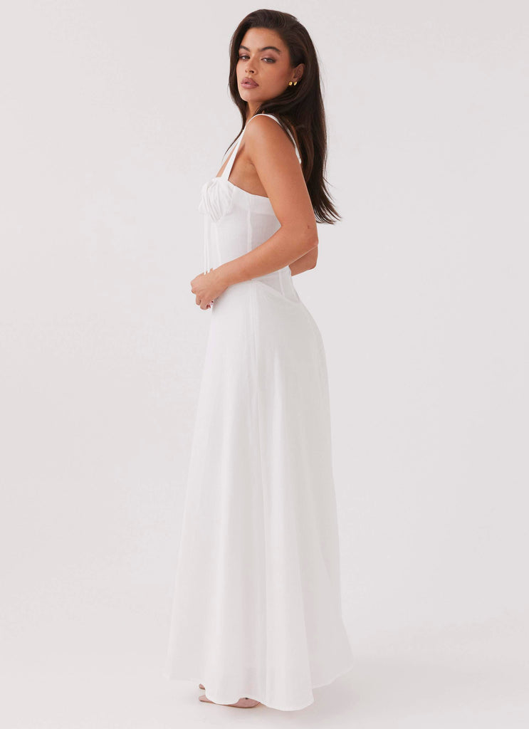 Peppermayo Peppermayo Exclusive - Lucie Linen Maxi Dress - White