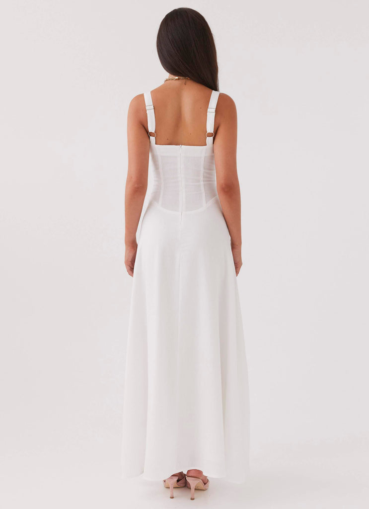 Peppermayo Peppermayo Exclusive - Lucie Linen Maxi Dress - White