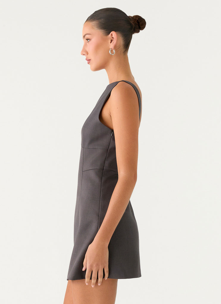 Peppermayo Peppermayo Exclusive - Lulita Mini Dress - Charcoal Grey