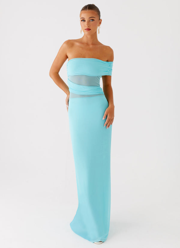 peppermayo Peppermayo Exclusive - Lumi Maxi Dress - Turquoise