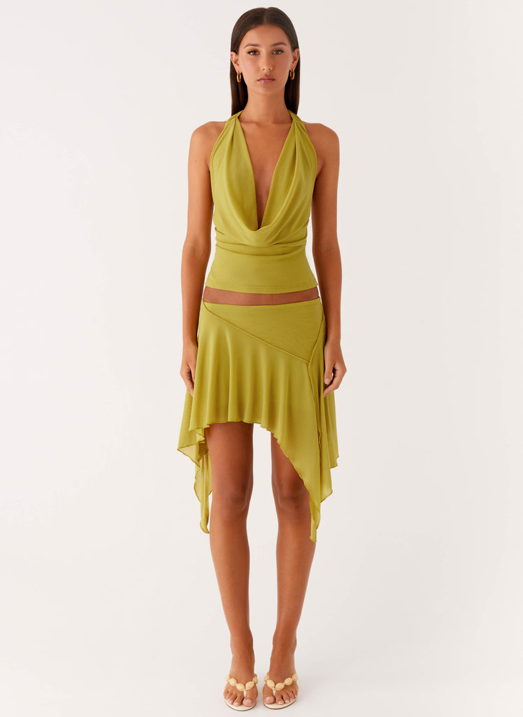 Peppermayo Peppermayo Exclusive - Lustra Mini Skirt - Lime