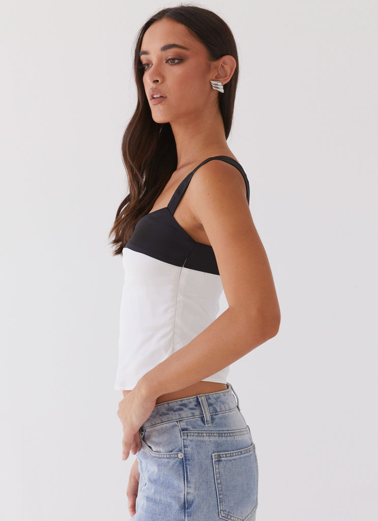 Peppermayo Peppermayo Exclusive - Lylah Satin Top - Noir Pearl