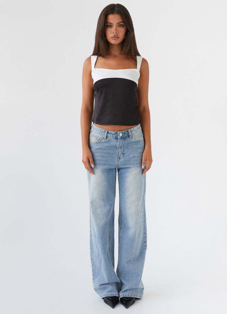 Peppermayo Peppermayo Exclusive - Lylah Satin Top - Onyx