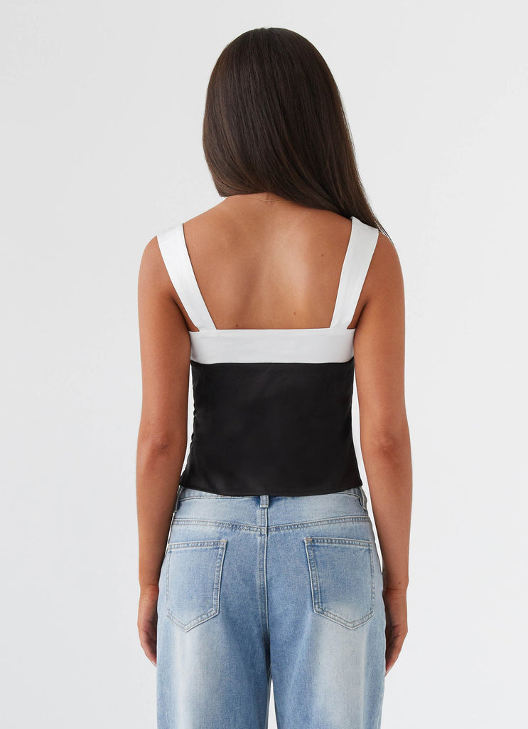 Peppermayo Peppermayo Exclusive - Lylah Satin Top - Onyx
