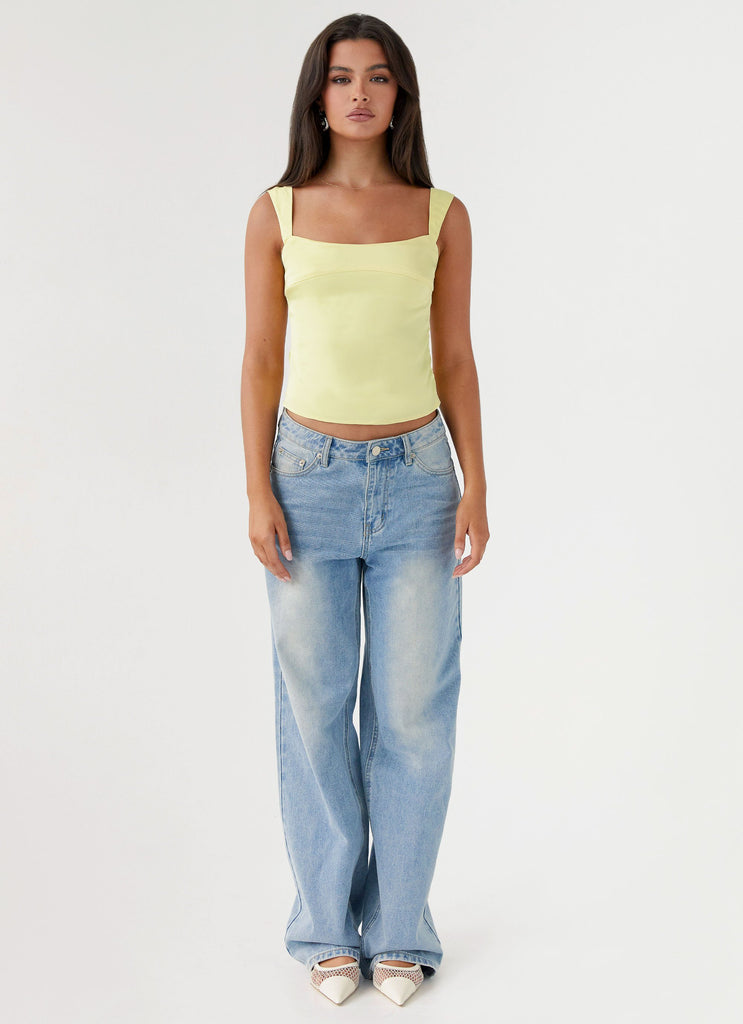 Peppermayo Peppermayo Exclusive - Lylah Satin Top - Yellow