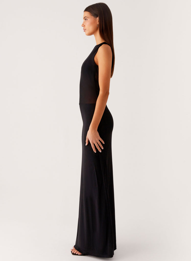 Peppermayo Peppermayo Exclusive - Lyria Mesh Maxi Dress - Black