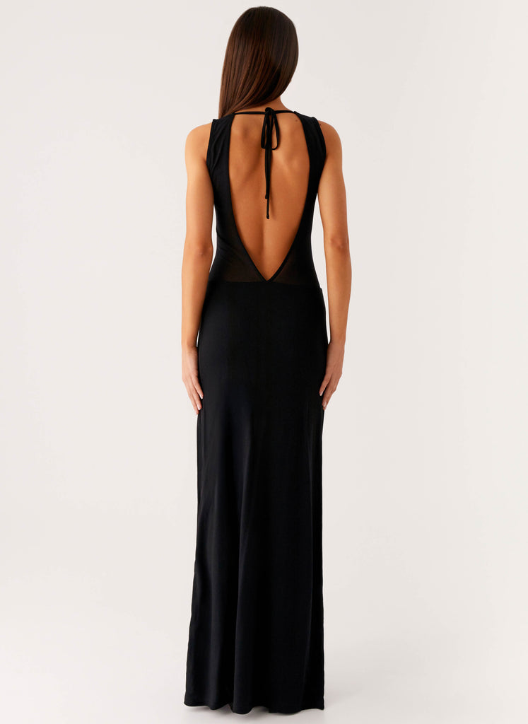 Peppermayo Peppermayo Exclusive - Lyria Mesh Maxi Dress - Black