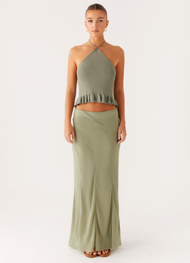 Peppermayo Peppermayo Exclusive - Maddox Maxi Skirt - Sage