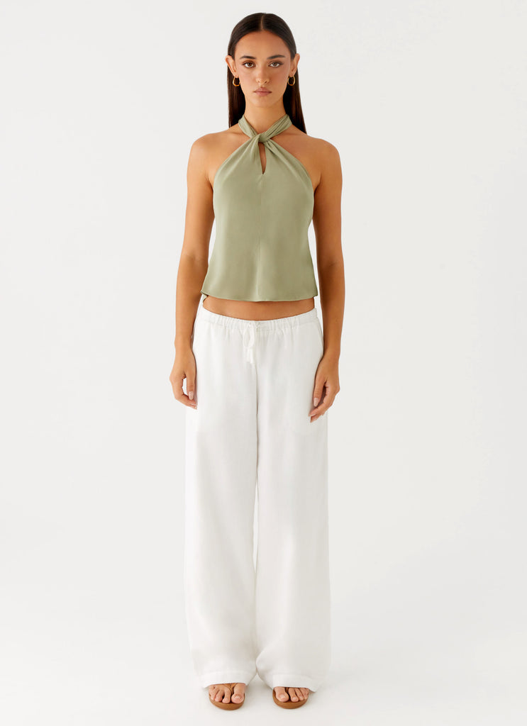 Peppermayo Peppermayo Exclusive - Maddox Scarf Top - Sage