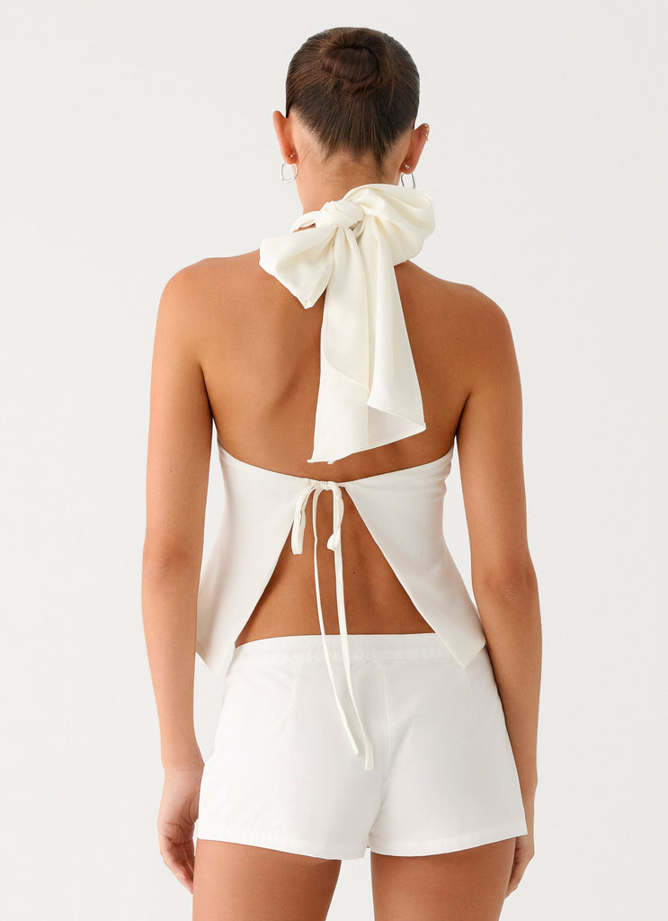 Peppermayo Peppermayo Exclusive - Maddox Scarf Top - White