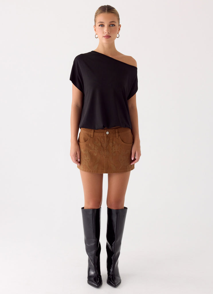 Peppermayo Peppermayo Exclusive - Maeve Mini Skirt - Tan