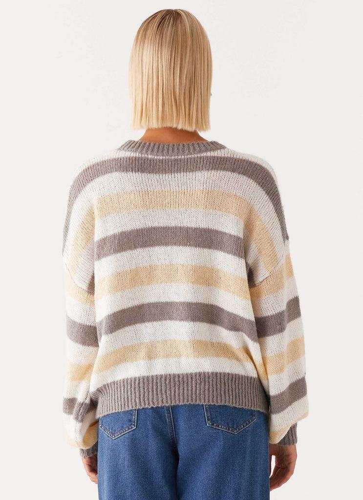 Peppermayo Peppermayo Exclusive - Main Character Oversized Knit Sweater - Stripe