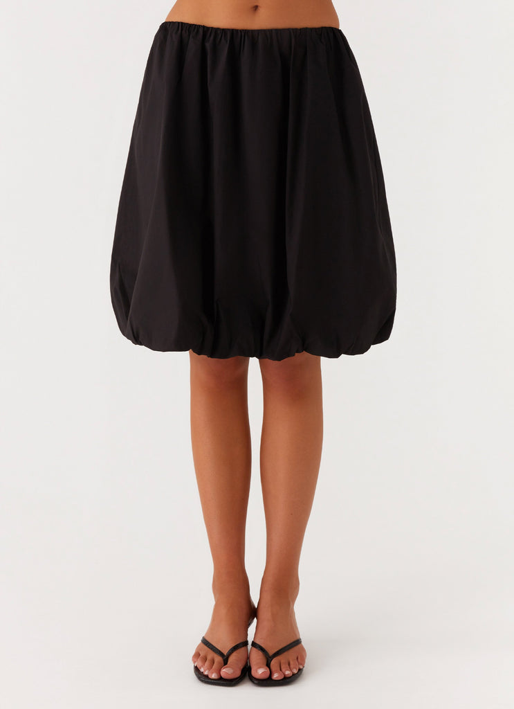 Peppermayo Peppermayo Exclusive - Make Way Bubble Midi Skirt - Black
