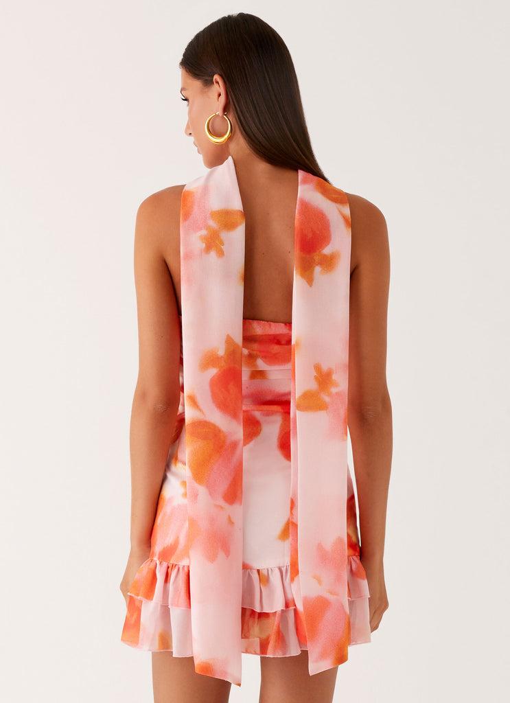 Peppermayo Peppermayo Exclusive - Manon Scarf Mini Dress - Blushing Blossom