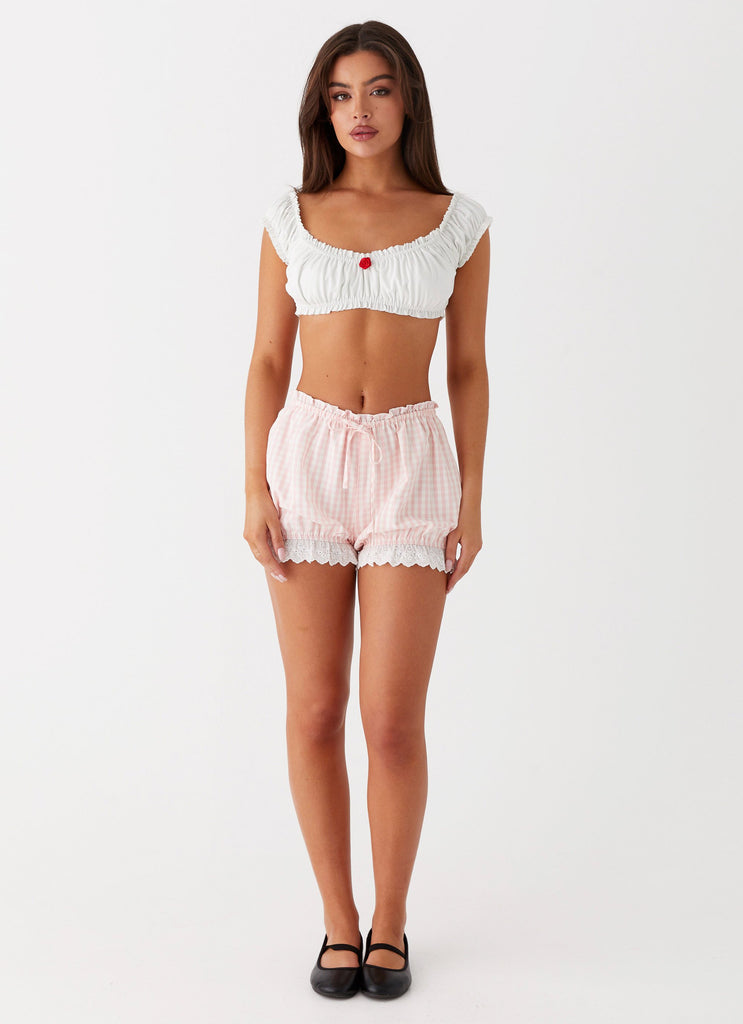 Peppermayo Peppermayo Exclusive - Marcella Crop Top - White