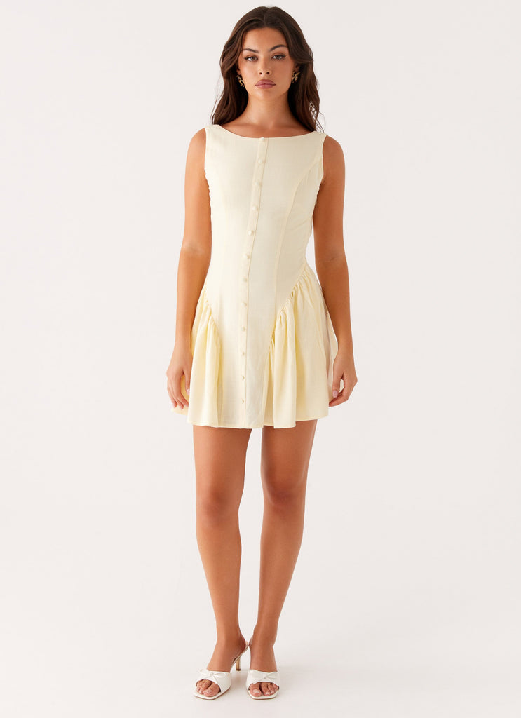 Peppermayo Peppermayo Exclusive - Margo Mini Dress - Pale Yellow