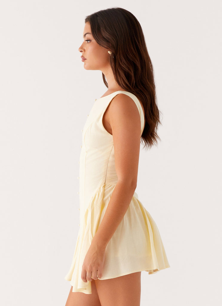 Peppermayo Peppermayo Exclusive - Margo Mini Dress - Pale Yellow