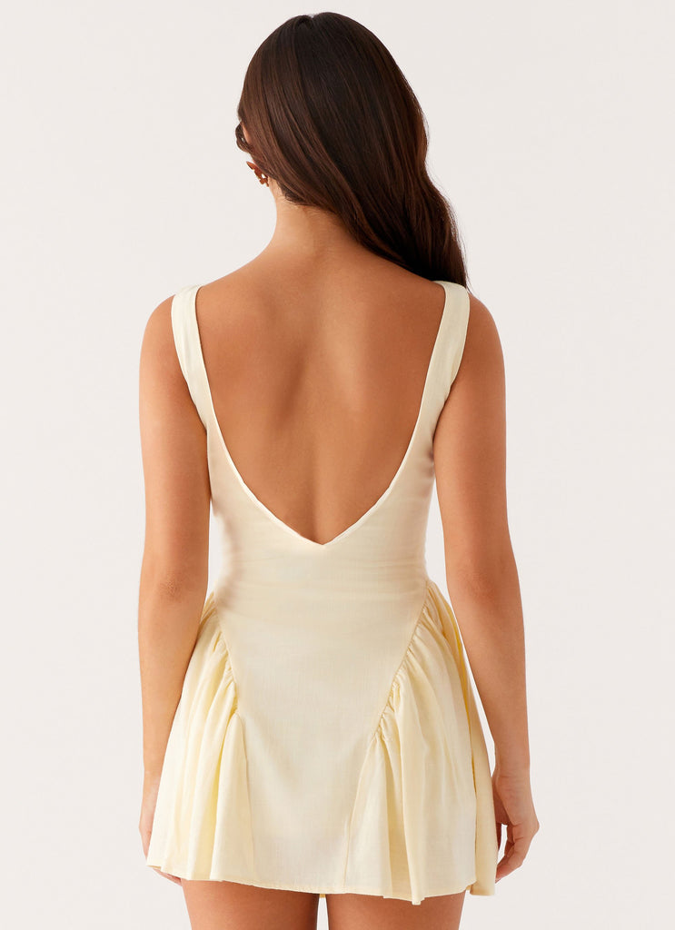 Peppermayo Peppermayo Exclusive - Margo Mini Dress - Pale Yellow