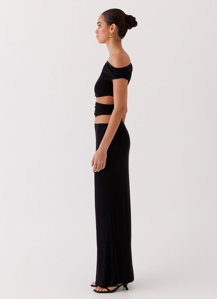 Peppermayo Peppermayo Exclusive - Margot One Shoulder Maxi Dress - Black