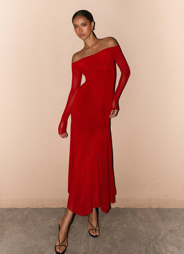 peppermayo Peppermayo Exclusive - Maribel Maxi Dress - Red