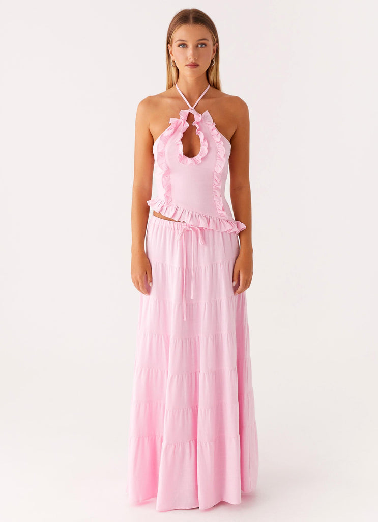 Peppermayo Peppermayo Exclusive - Mariella Linen Top - Pink