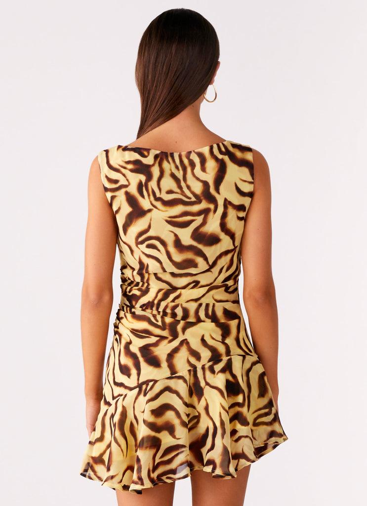 Peppermayo Peppermayo Exclusive - Maris Asymmetrical Mini Dress - Laguna Print